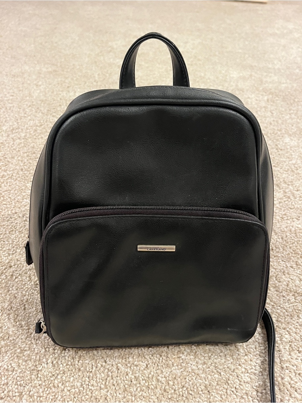 Small leather backpack purse